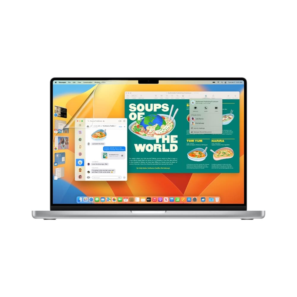 محافظ مات ضدانعکاس صفحه نمایش iProtec برای مک‌بوک ایر 13.6 اینچ (2026-2022)