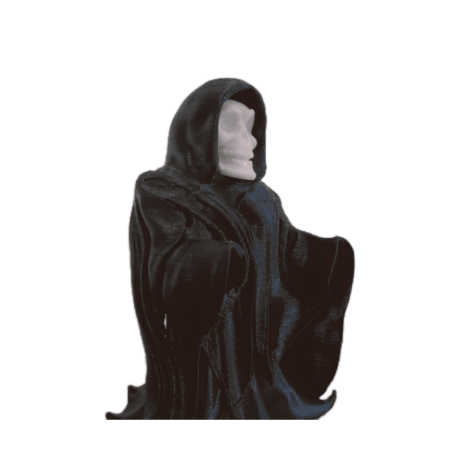 طرح سه بعدی Reaper Clock و اسکلت