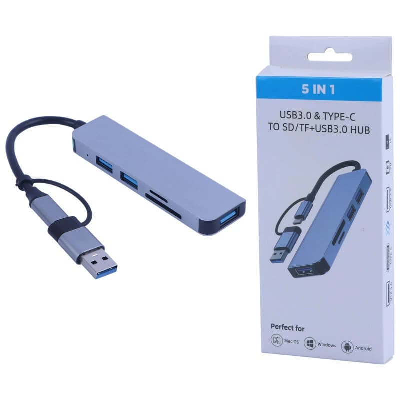هاب 5 پورت Type-C / USB 3.0 مدل 5IN1