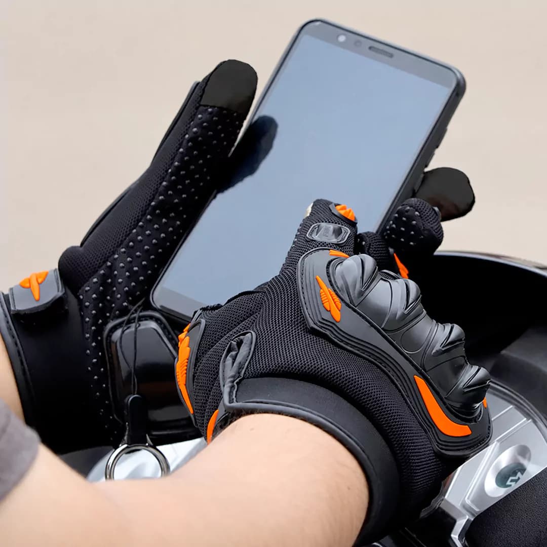 دستکش چهارفصل مدل BLACK ORANGE — تصویر ۳