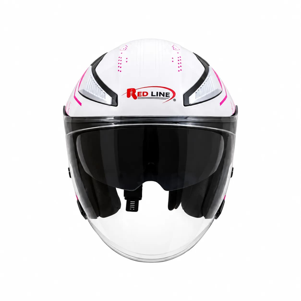 ‏کلاه کاسکت بدون فک ردلاین مدل 16-965 WHITE PINK WIND — تصویر ۵