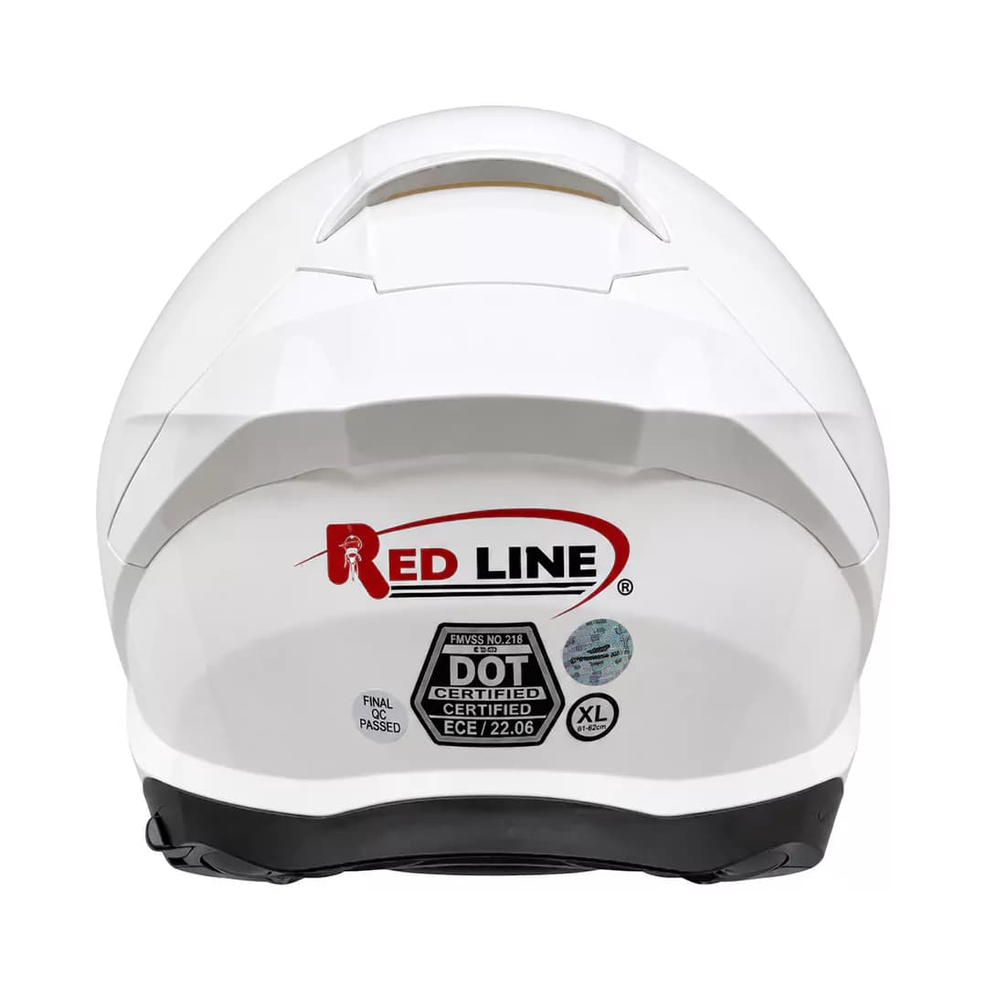 کلاه کاسکت بدون فک ردلاین مدل 3-965 Bright WHITE — تصویر ۲