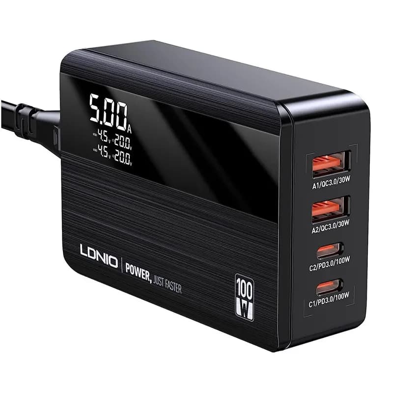 شارژر رومیزی چند پورت 100 وات الدینیو (LDNIO) مدل A4809C