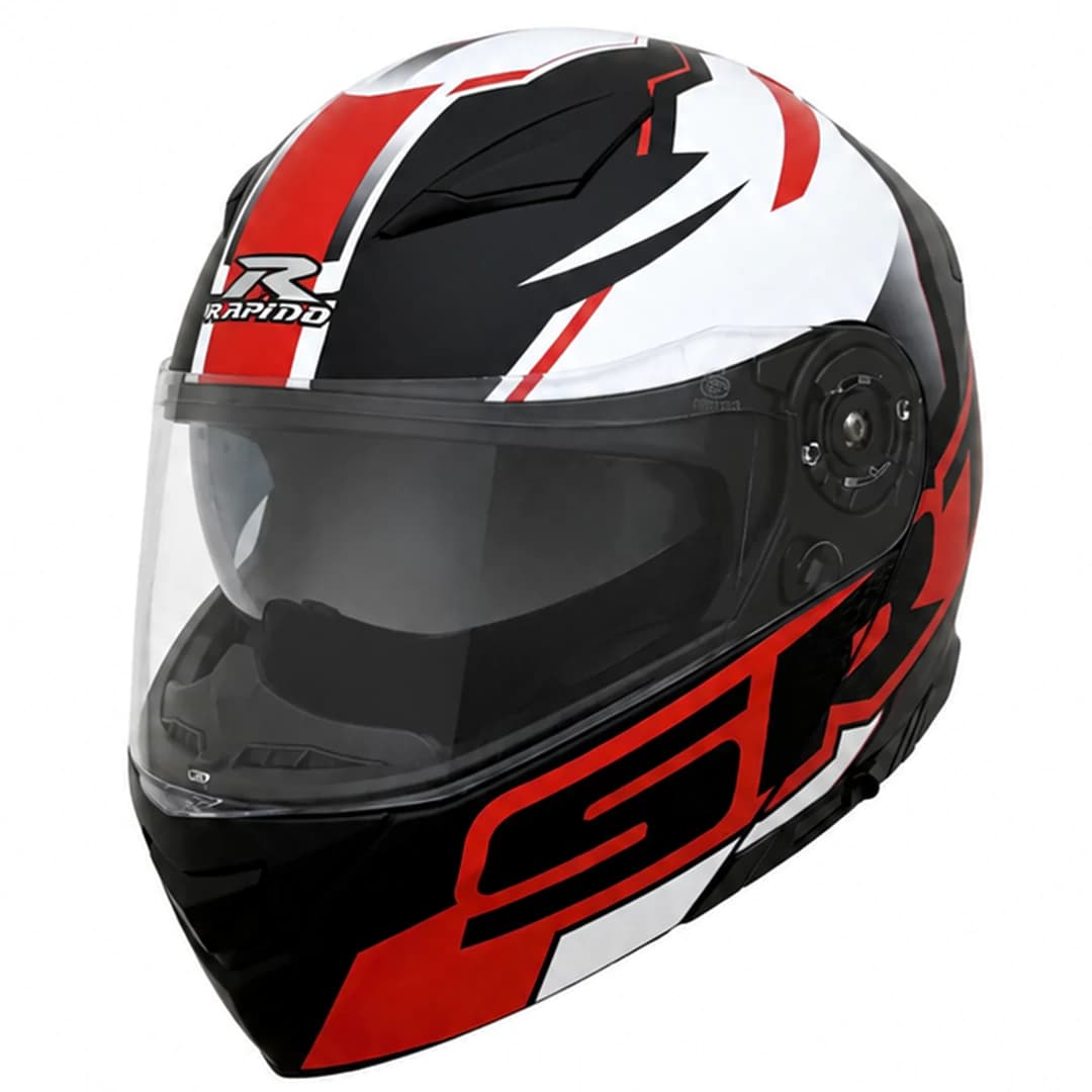 کلاه کاسکت فک متحرک راپیدو مدل 950 MATT SRT BLACK RED 38#B