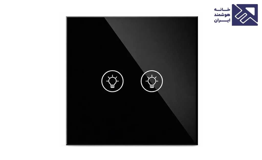 کلید لمسی دیمر دو پل هوشمند Zigbee