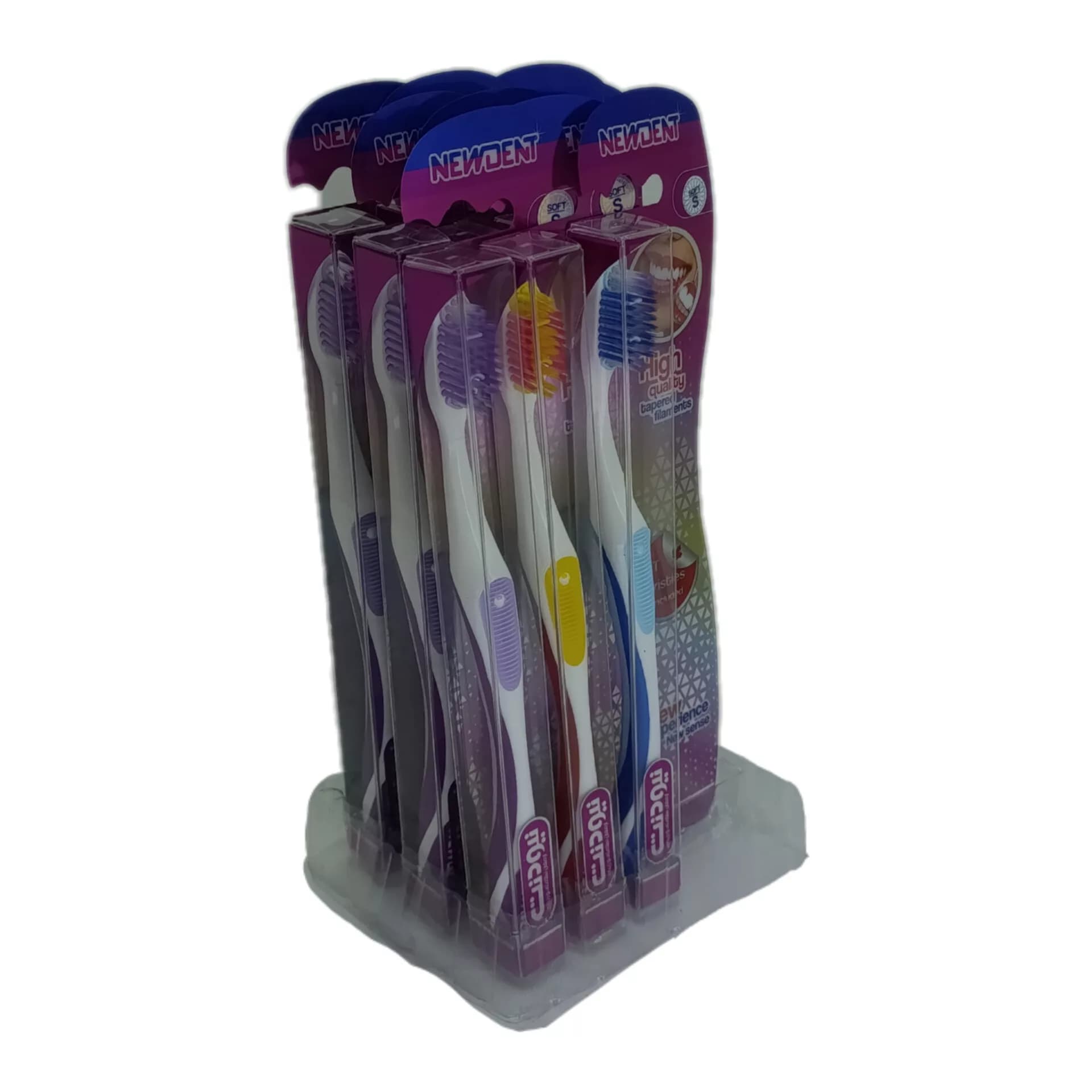 مسواک نیودنت مدل CT-Bristles با برس نرم بسته 9 عددی — تصویر ۳