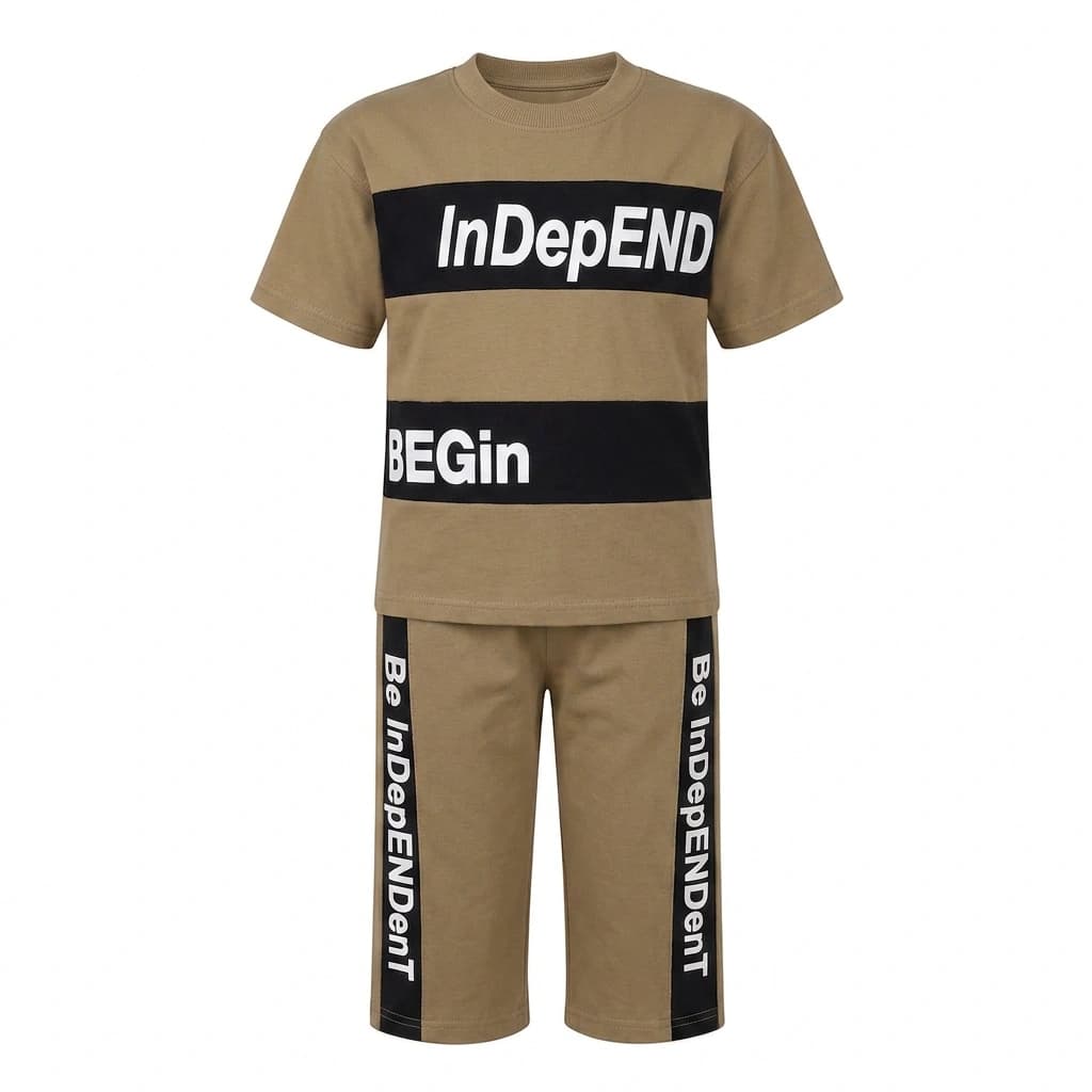 تیشرت و شلوارک طرح Independ پسرانه (7 تا 13 سال) کد 52400368 — تصویر ۳