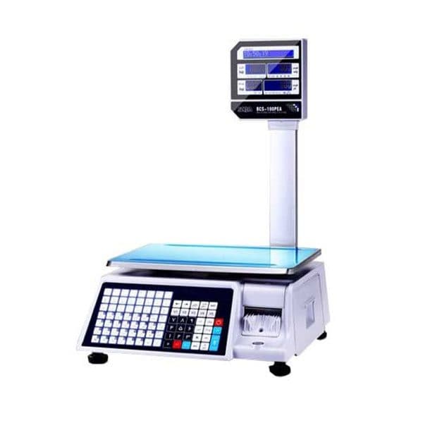 ترازو فروشگاهی لیبل زن صبا مدل BCS-100PEA ظرفیت 30KG