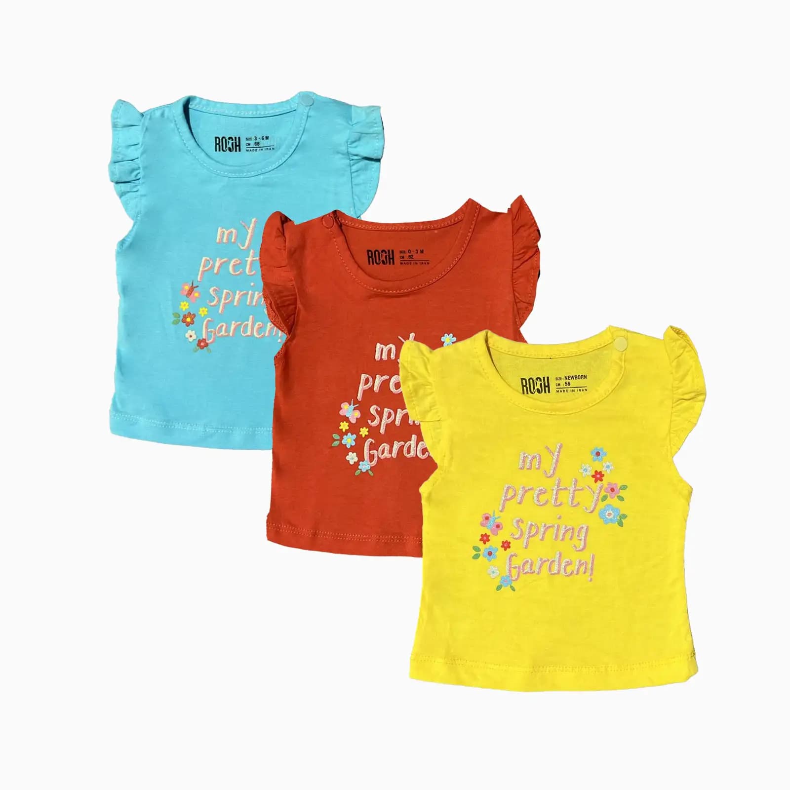 تیشرت طرح Pretty Spring نوزاد دختر (0 تا 18 ماه) کد 626567 — تصویر ۵