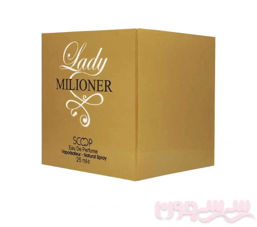 عطر جیبی زنانه اسکوپ مدل Lady Millioner حجم 25 میلی لیتر