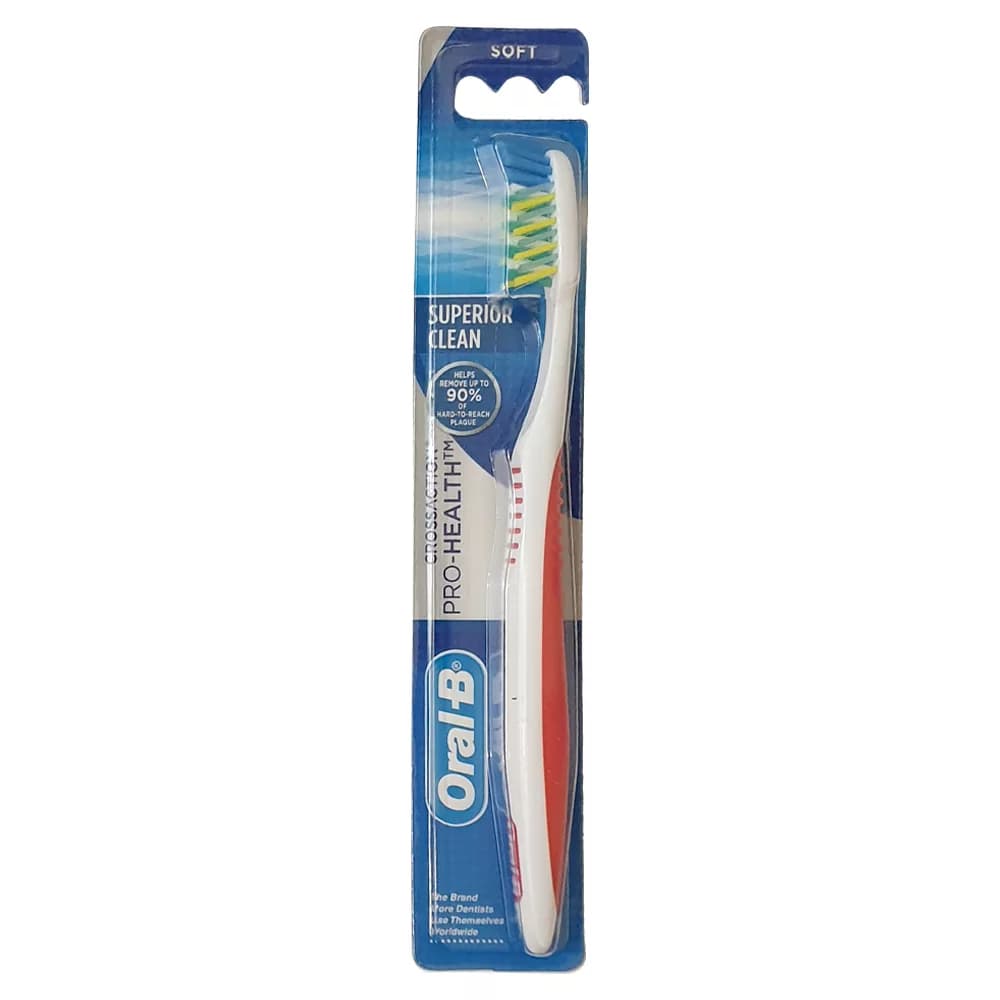 مسواک اورال-بی سری PROHEALTH CROSSACTION مدل SUPERIOR 90% با برس نرم — تصویر ۳