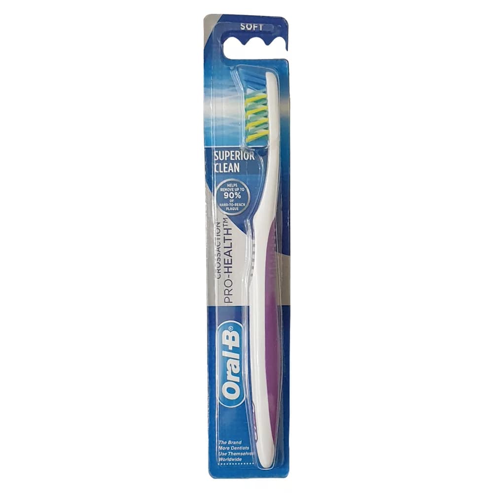 مسواک اورال-بی سری PROHEALTH CROSSACTION مدل SUPERIOR 90% با برس نرم — تصویر ۲