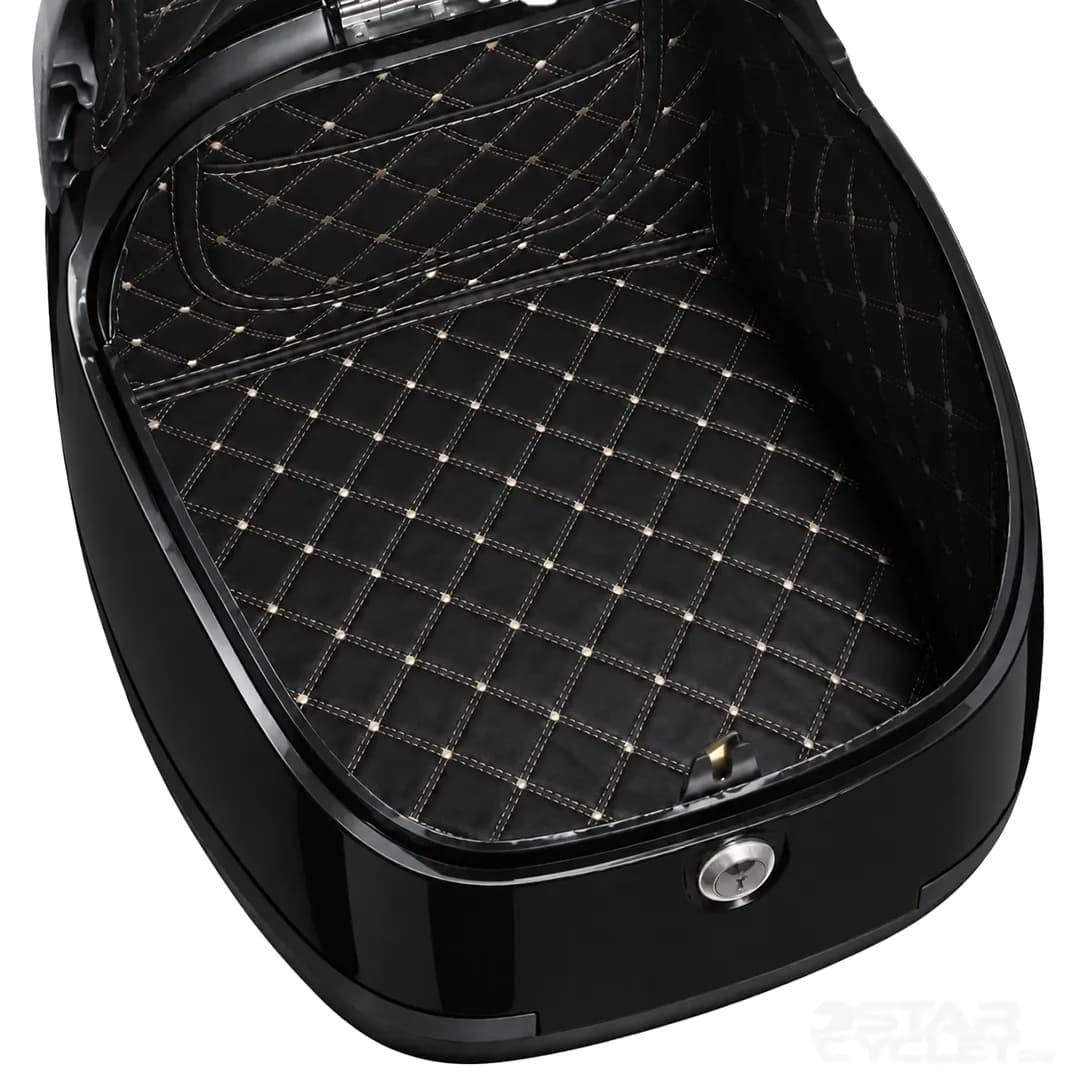 باکس 38 لیتری موتور سیکلت NS125LA مدل FALCON BLACK — تصویر ۴