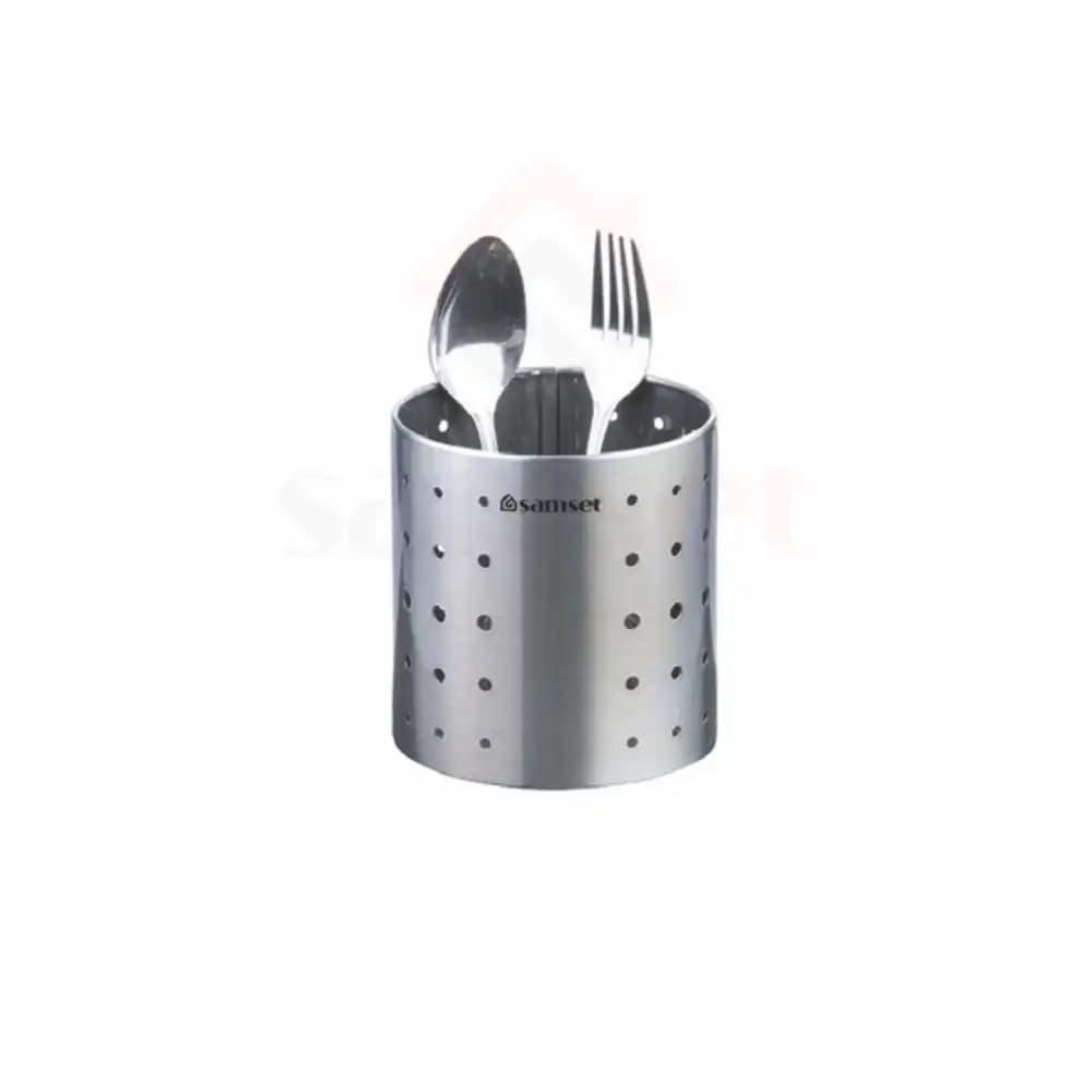 جا قاشق چنگال بزرگ استوانه ای استیل سام ست