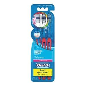 مسواک اورال-بی سری ULTRATHIN مدل PRO DEEP CLEAN با برس خیلی نرم بسته 3 عددی — تصویر ۲