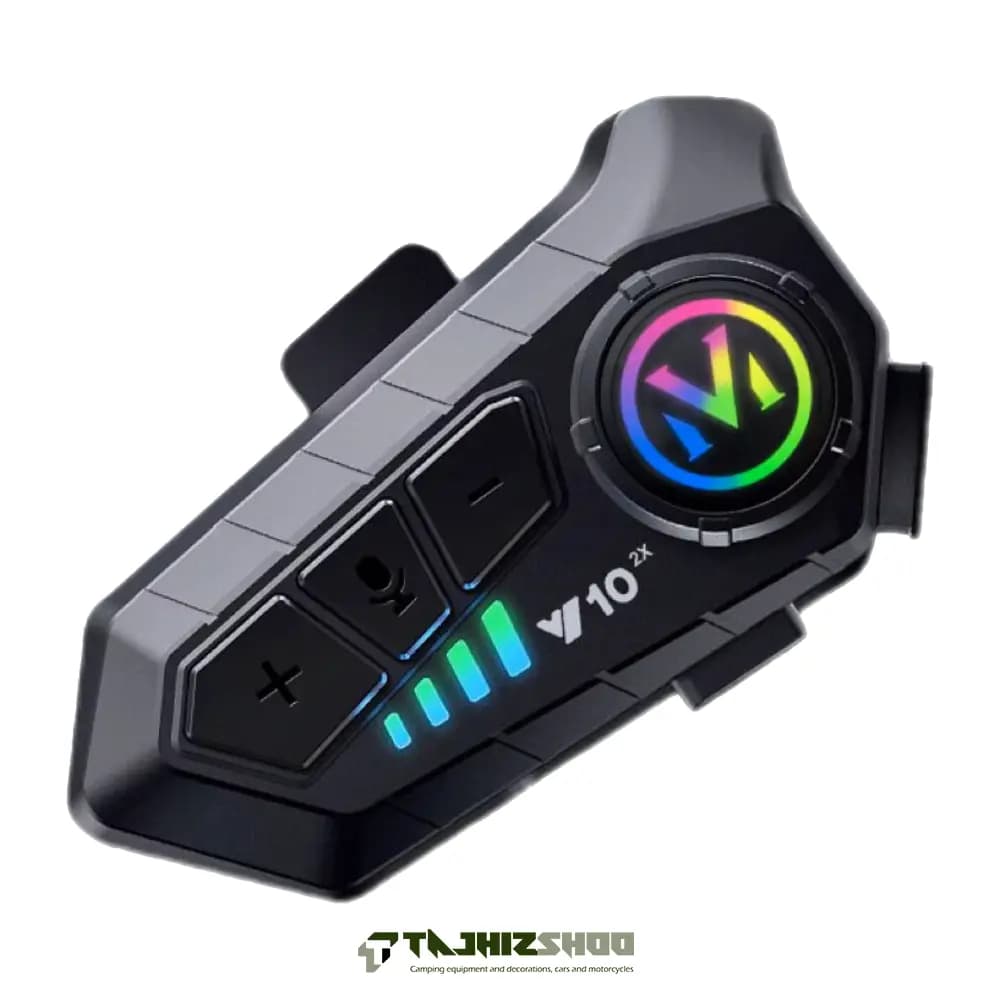 بلوتوث و اینترکام دو نفره کلاه کاسکت مدل Y10-2X — تصویر ۵