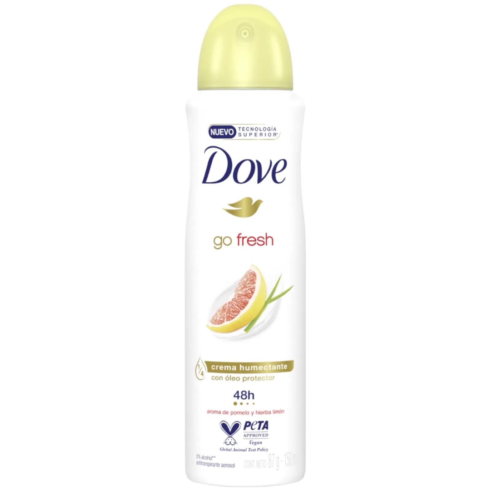 اسپری دئودورانت داو Dove زنانه مدل Go Fresh رایحه گریپ فروت