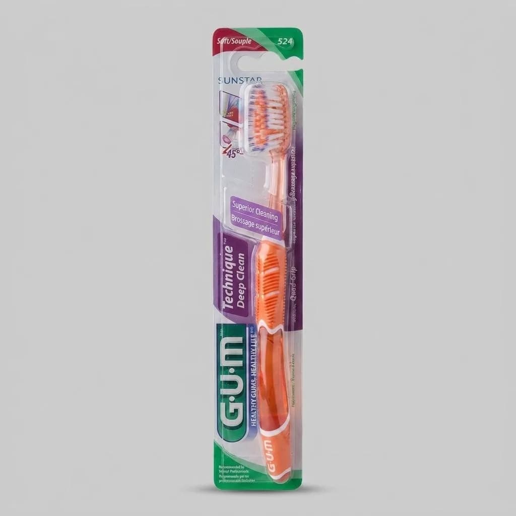 مسواک جی یو ام مدل Technique Deep Clean با سر بزرگ