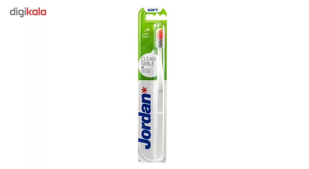 مسواک جردن مدل Clean Smile با برس نرم — تصویر ۲