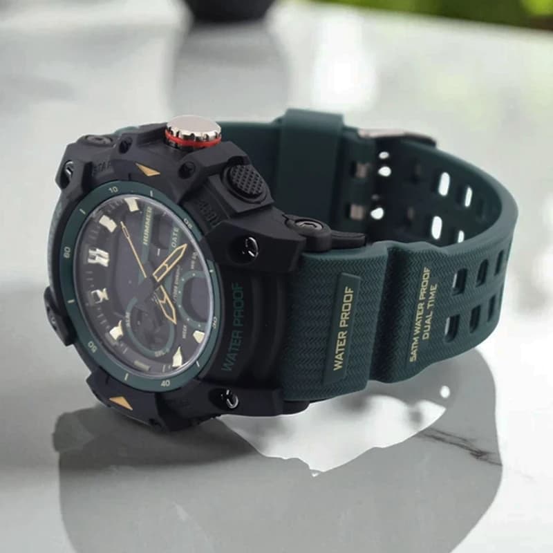 ساعت مچی عقربه ای دیجیتال مردانه هامر مدل HM-1428-G — تصویر ۴