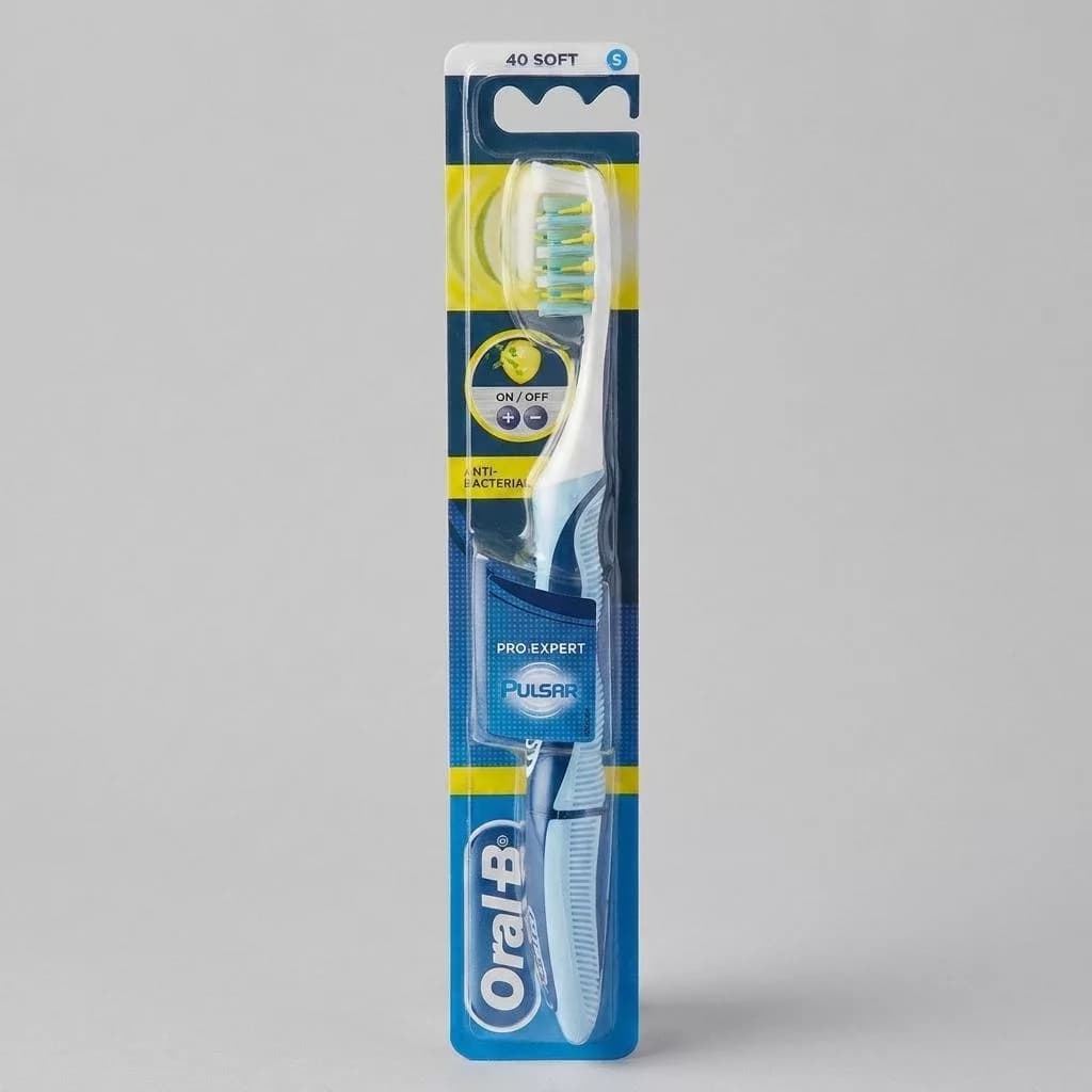مسواک اورال-بی مدل Pulsar Anti Bacterial با برس نرم