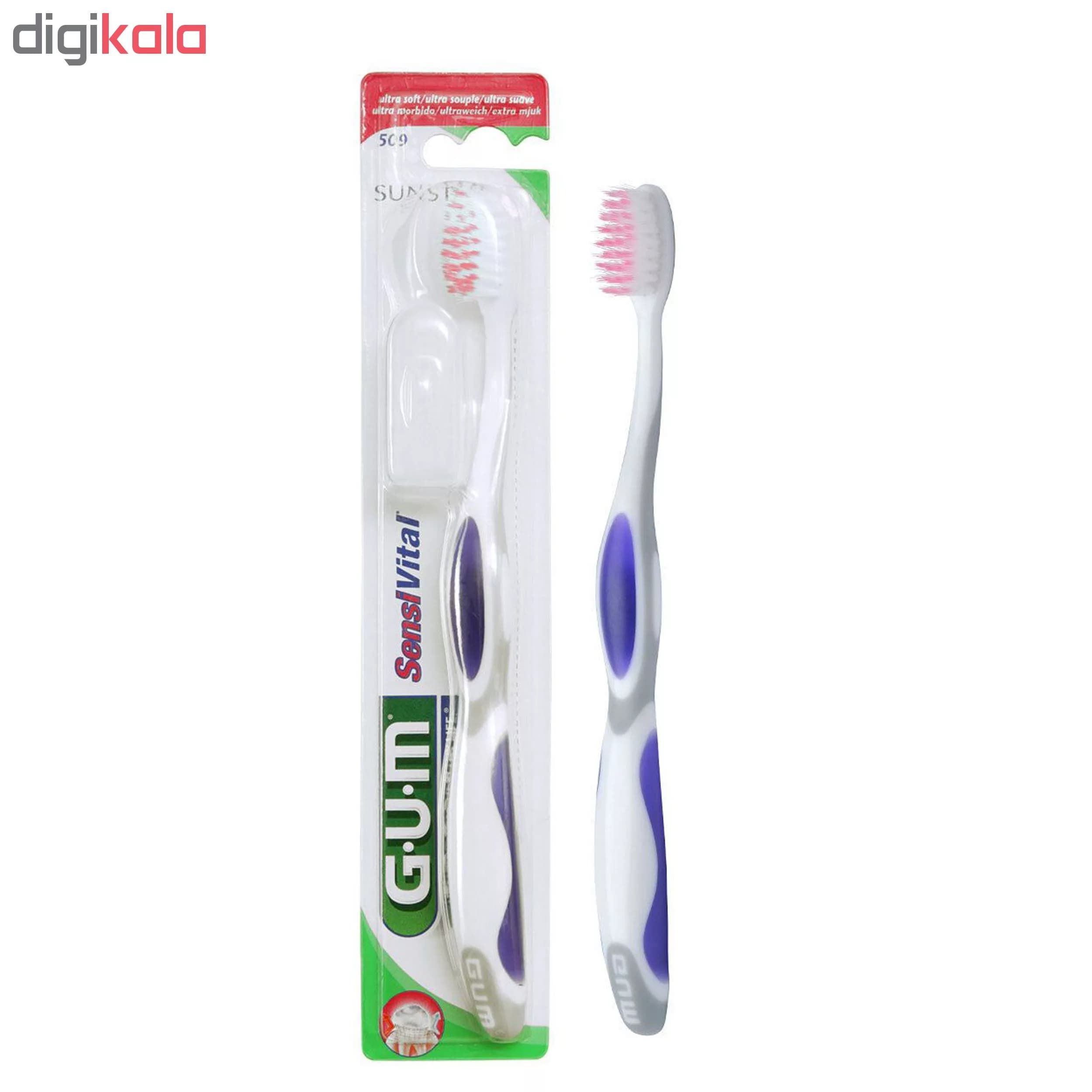 مسواک جی یو ام مدل Sensivital با برس خیلی نرم — تصویر ۲