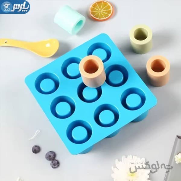 قالب یخ سیلیکونی طرح استوانه ای — تصویر ۳