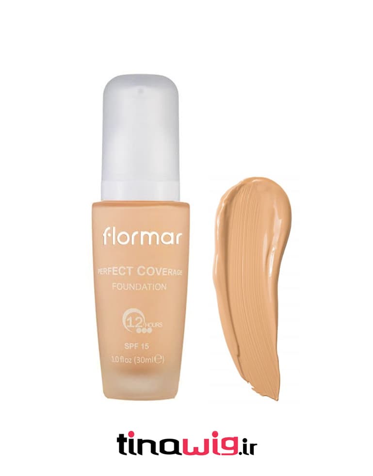کرم پودر فلورمار پرفکت کاوریج کد102 flormar perfect coverage foundation