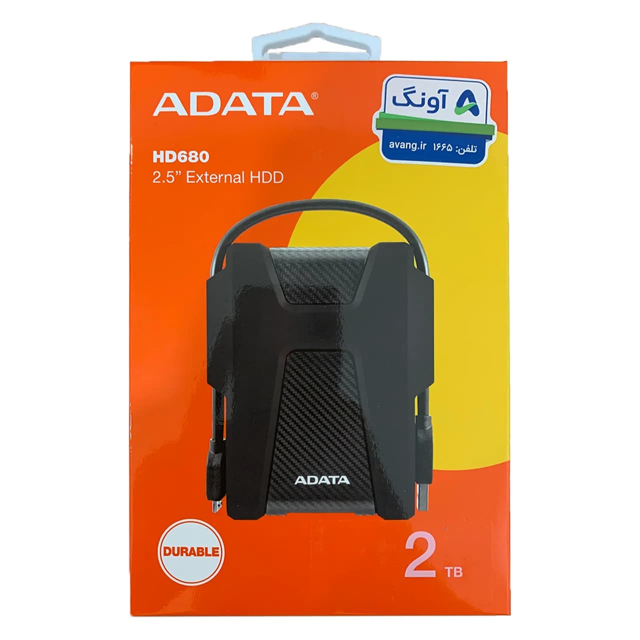 هارد External HDD ADATA مدل HD680 ظرفیت 2TB – مشکی – (گارانتی آونگ)