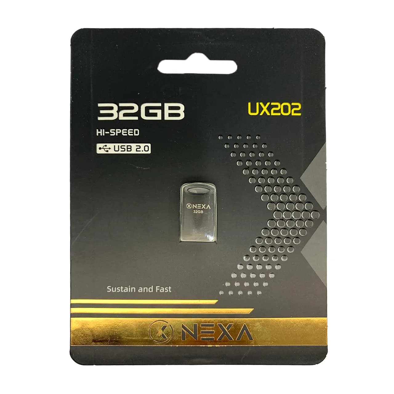 NEXA UX202 Hi-Speed USB2.0 Flash Memory – 32GB (گارانتی 2 ساله پژواک) مشکی