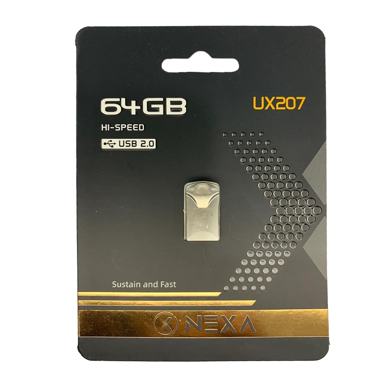 NEXA UX207 Hi-Speed USB2.0 Flash Memory – 64GB (گارانتی 2 ساله پژواک) نقره ای