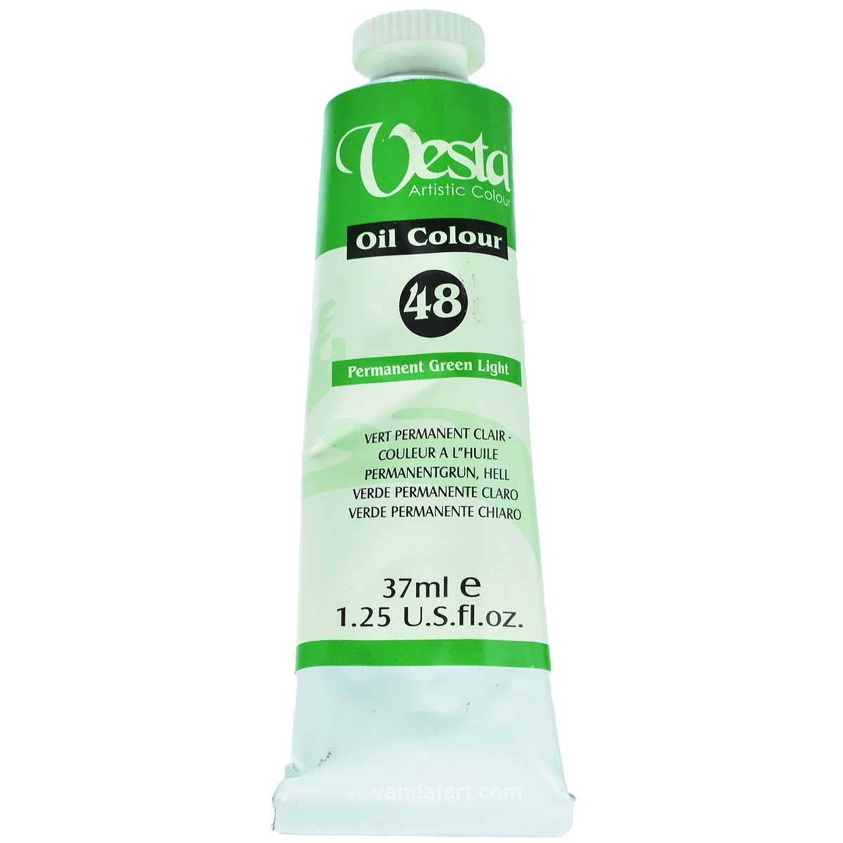 رنگ روغن وستا 37 میل شماره 48 Permanent Green Light