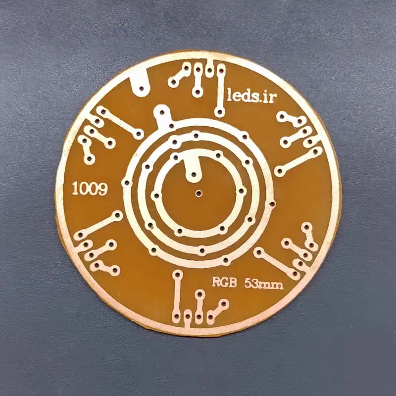 برد RGB LED PCB استخوانی 50mm