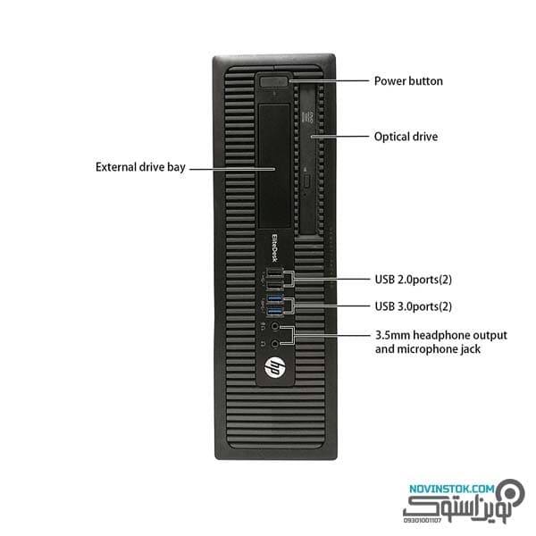 کیس استوک HP EliteDesk 800 G1 نسل چهارم i5 — تصویر ۴