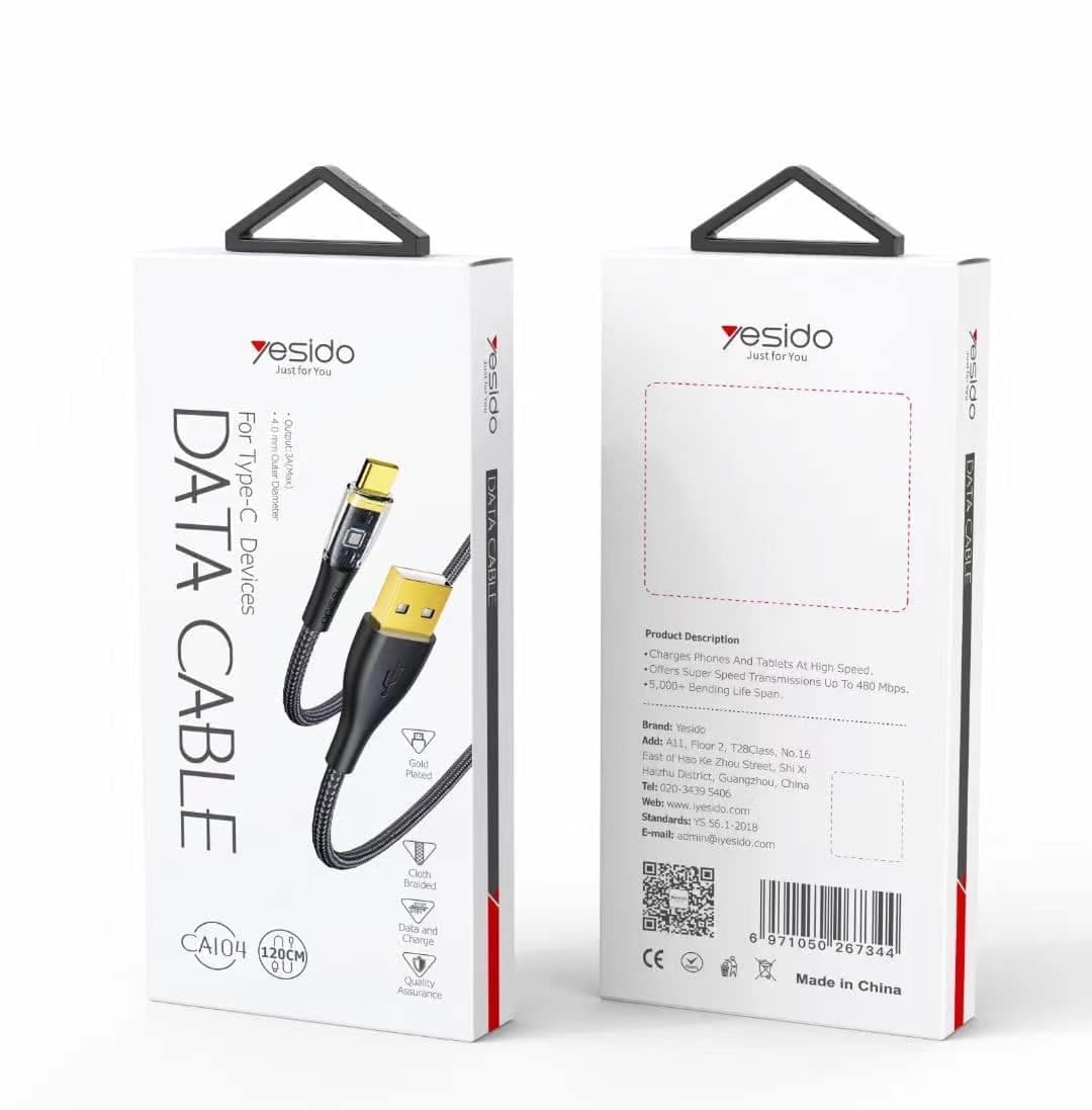 کابل USB به Type-c یسیدو CA104 — تصویر ۲