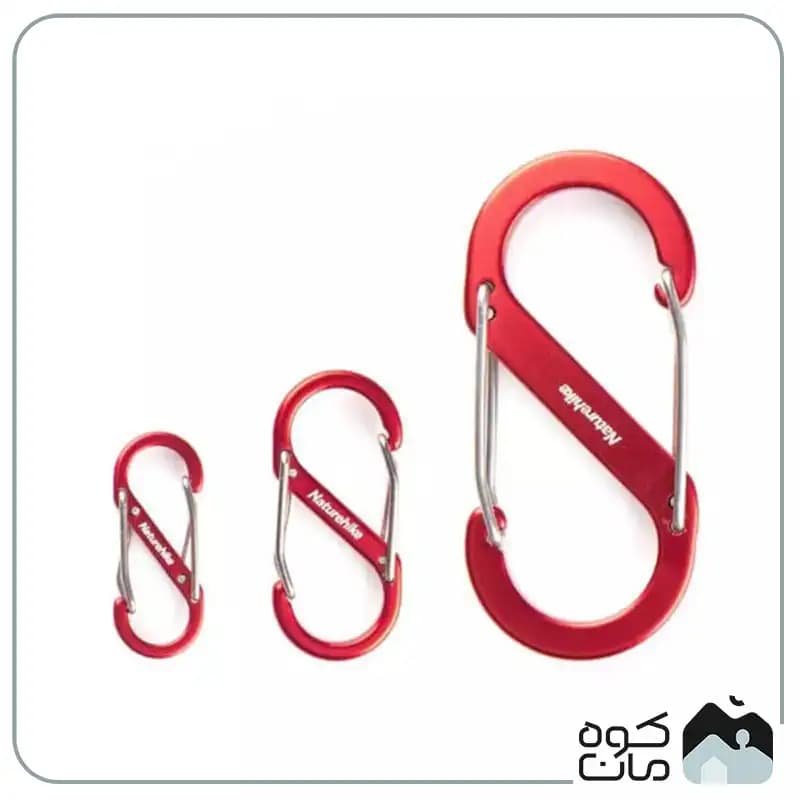 کارابین کوهنوردی نیچرهایک مدل S-Type Aluminium Alloy Dual Hook — تصویر ۴