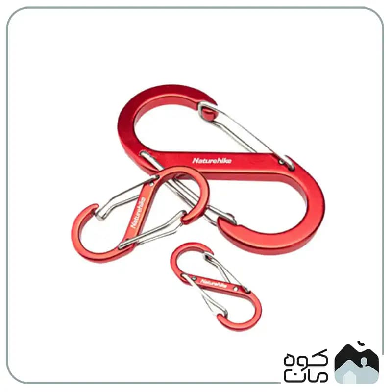 کارابین کوهنوردی نیچرهایک مدل S-Type Aluminium Alloy Dual Hook — تصویر ۳