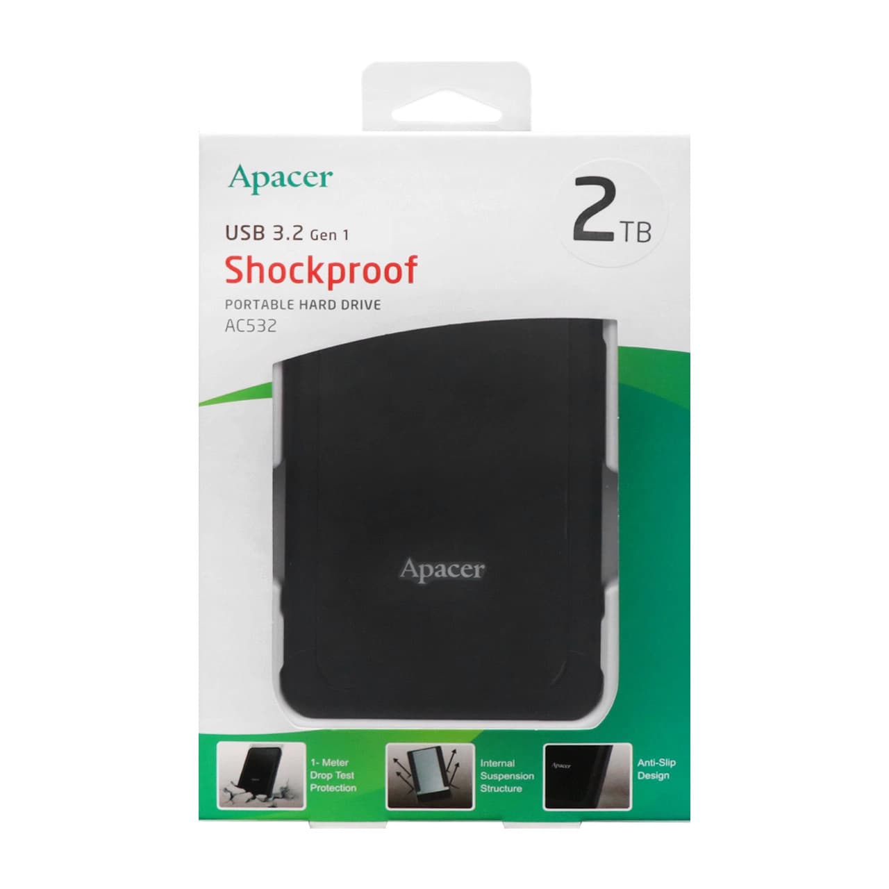 هارد اکسترنال Apacer مدل AC532 ظرفیت 2TB – مشکی