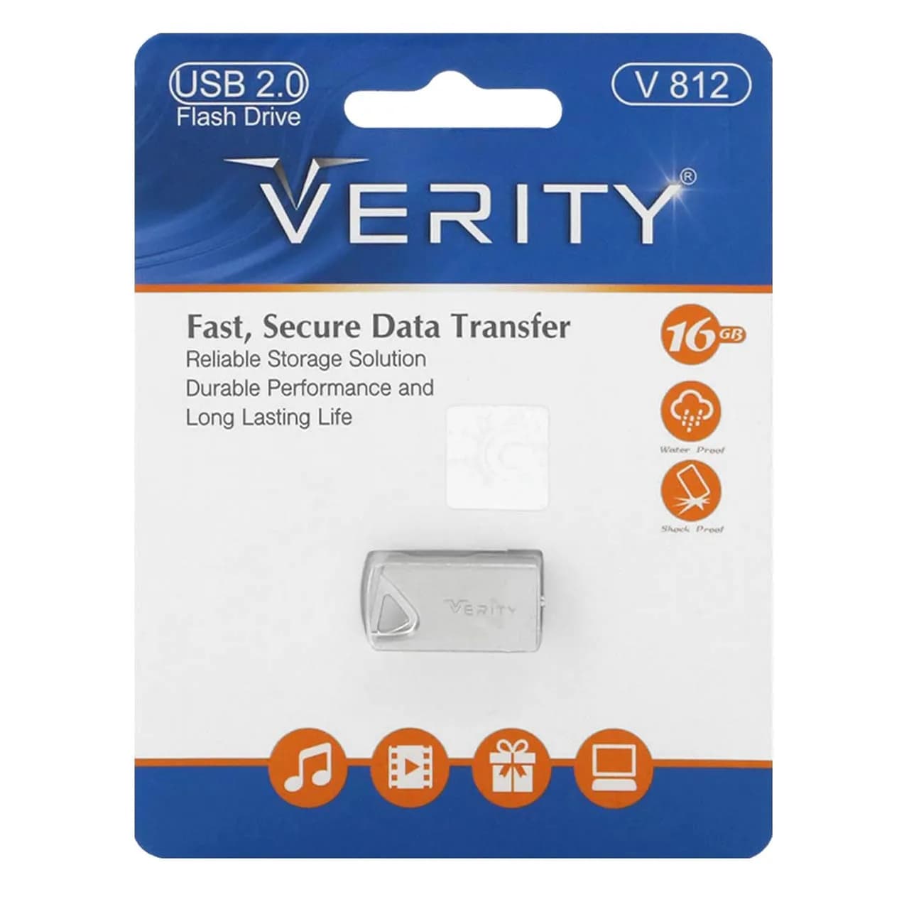 Verity V812 USB2.0 Flash Memory-16GB (گارانتی آسان سرویس)