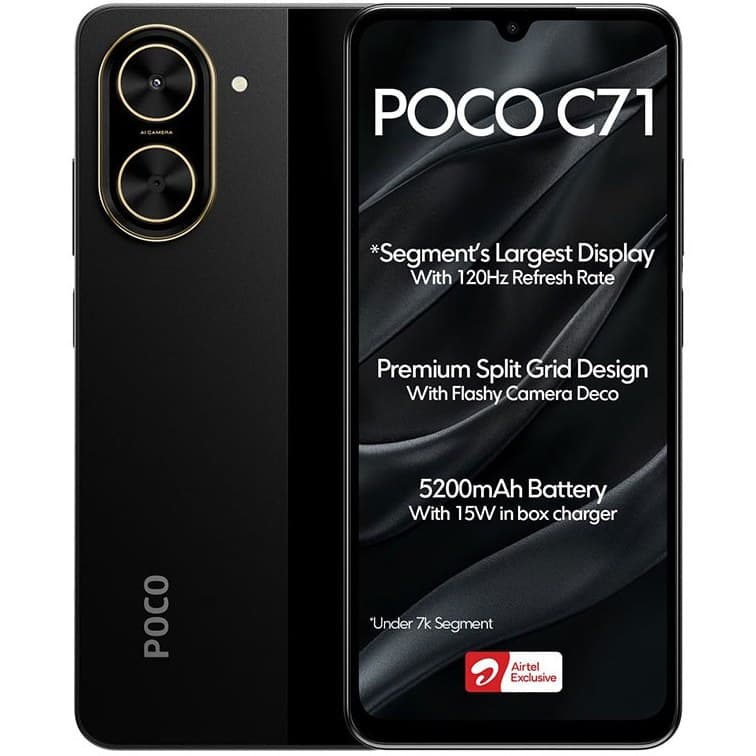 گوشی شیائومی Poco C71 | حافظه 128 رم 4 گیگابایت |خرید قسطی با درگاه gsmpay