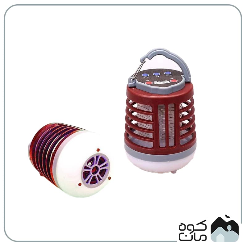 چراغ چادر و حشره کش اسپیکر دار شارژی مدل W881 — تصویر ۷
