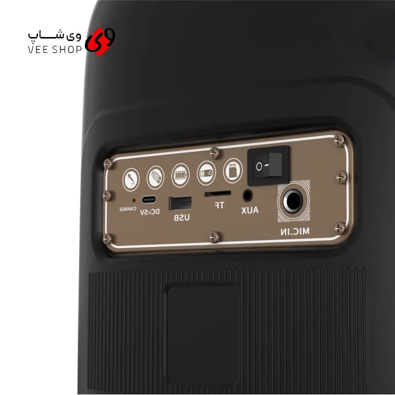اسپیکر بلوتوثی قابل حمل hepu hp-s53 — تصویر ۴