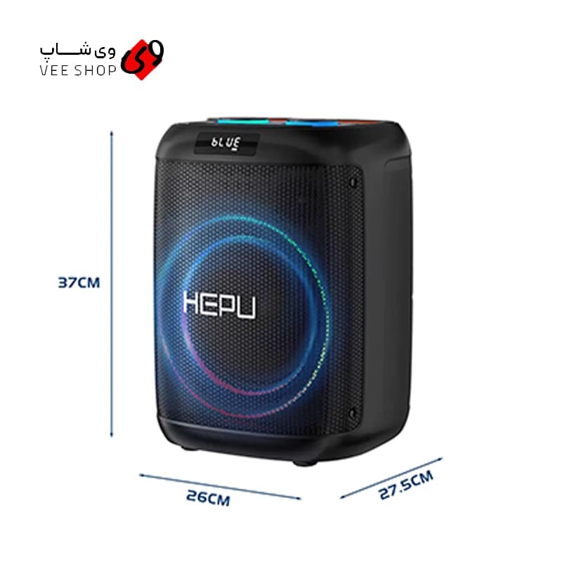 اسپیکر بلوتوثی قابل حمل hepu hp-s53 — تصویر ۵