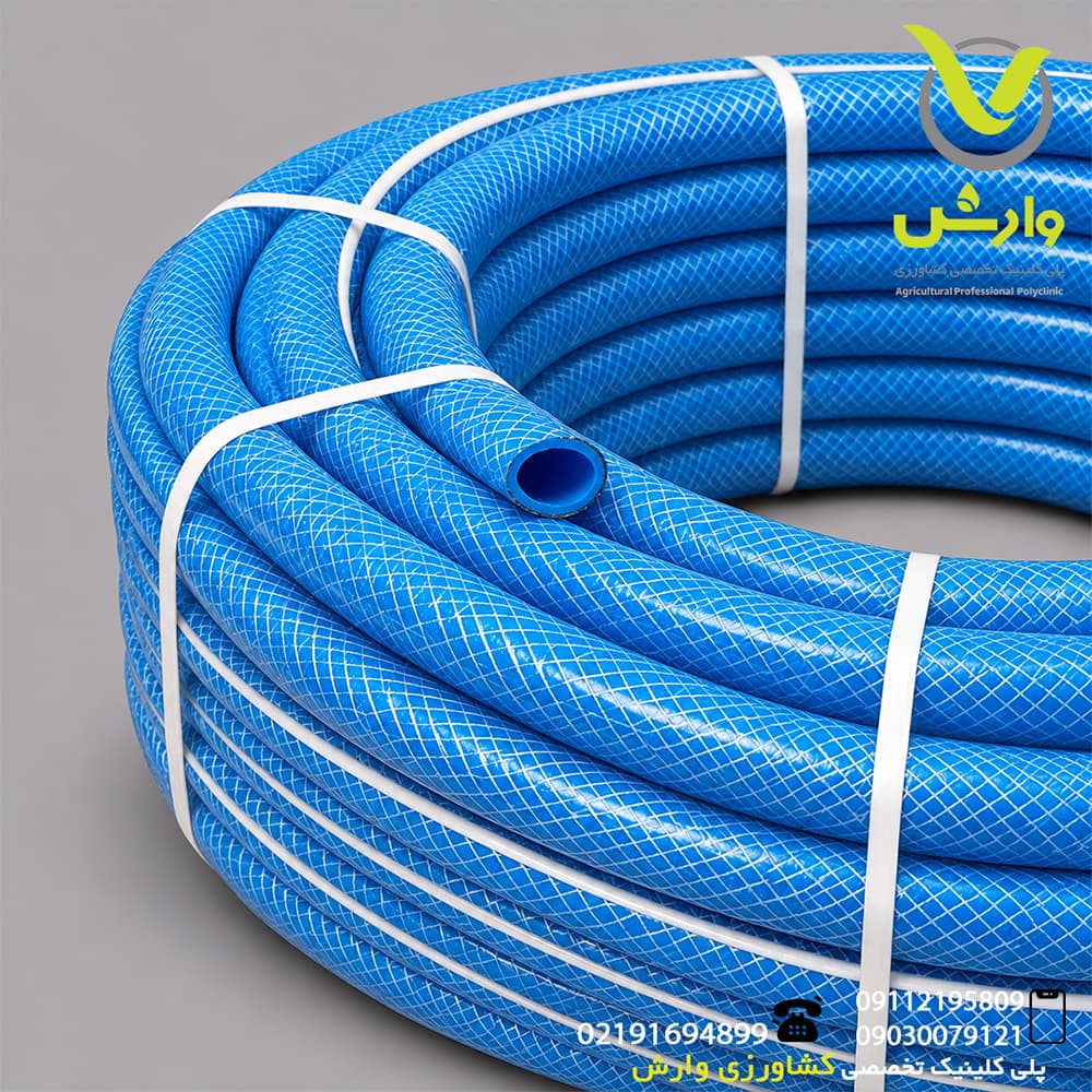شیلنگ آب 3/4 اینچ (سایز 2/5) آبی بوستان یک متری — تصویر ۲