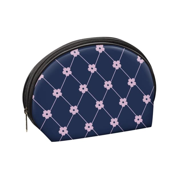 کیف آرایش طلقی چاپی بیضی با کد CB007-6 برند vergen