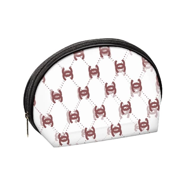 کیف آرایش طلقی چاپی بیضی با کد CB007-1 برند vergen