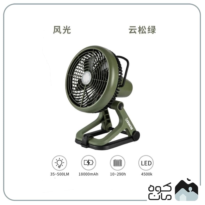 پنکه شارژی سانری مدل Light Fan — تصویر ۲