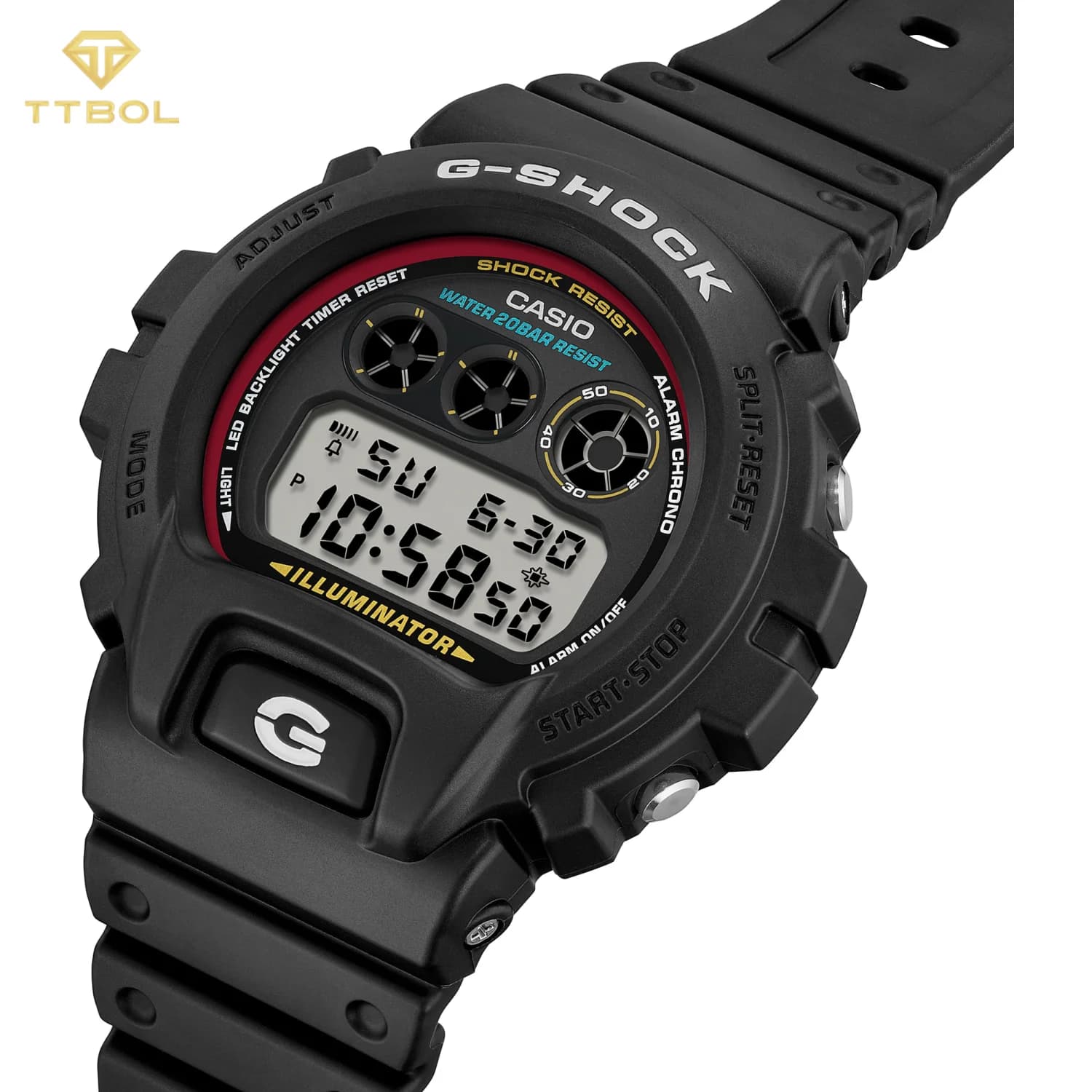 ساعت مچی مردانه کاسیو جیشاک CASIO G-SHOCK DW-6900RL-1D — تصویر ۳
