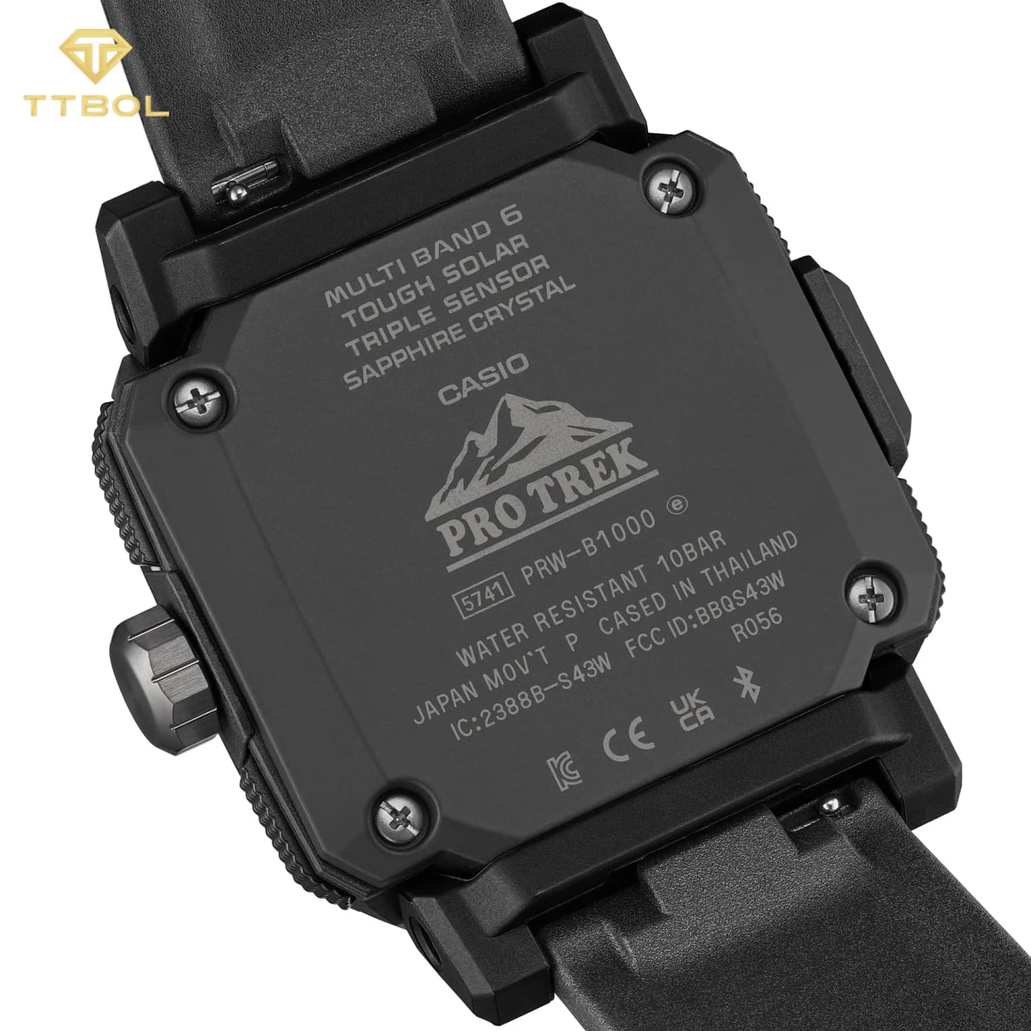 ساعت مچی مردانه کاسیو پرو ترک CASIO PRO TREK PRW-B1000-1D — تصویر ۵