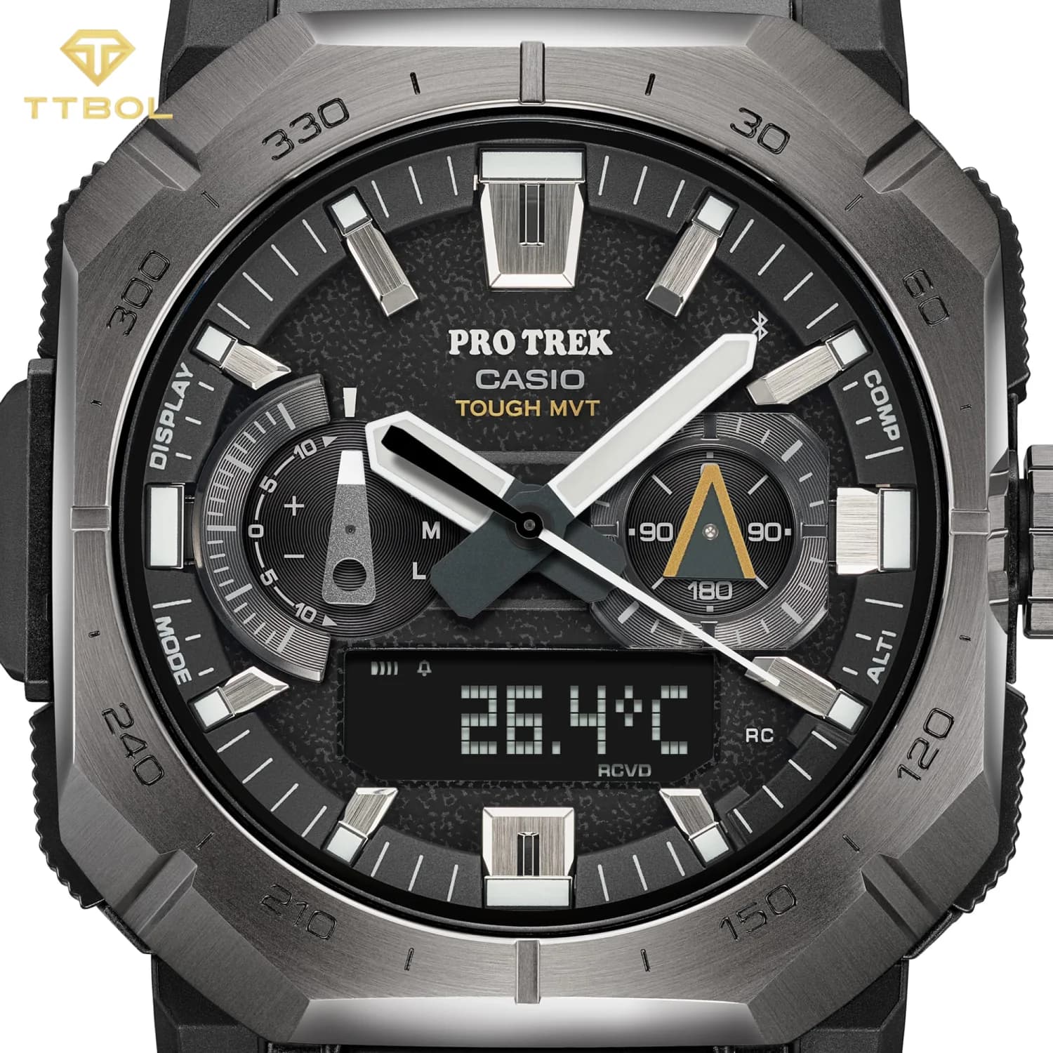 ساعت مچی مردانه کاسیو پرو ترک CASIO PRO TREK PRW-B1000-1D — تصویر ۸
